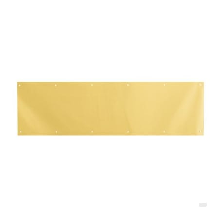 Prime-Line 10 in. x 34 in., Brass, Door Kick Plate, Polished Brass (Single Pack) J 4621